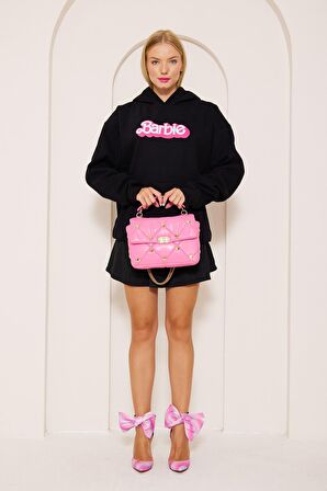 Barbie Baskı Oversize Sweatshirt