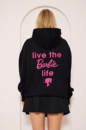 Barbie Baskı Oversize Sweatshirt