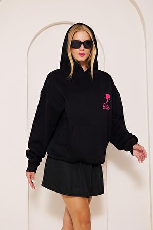 Barbie Baskı Oversize Sweatshirt