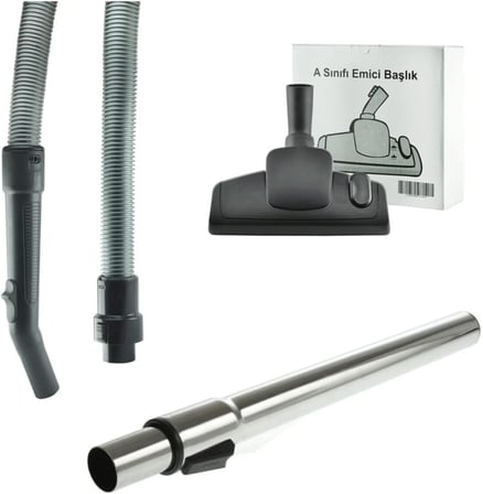 Arçelik S 4240 C Uyumlu Süpürge Hortumu, Metal Boru Emici Set