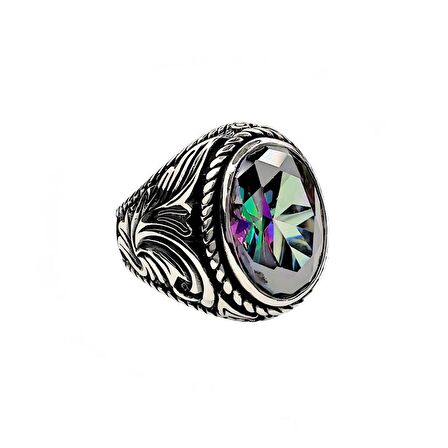 MistikTopaz Taşlı Erkek Yüzüğü 230047494G23Y
