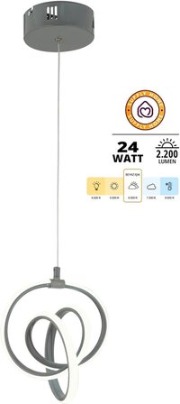 Modern LED Sarkıt Avize – 23x80 cm Ayarlanabilir Gövdeli, 24W 6500K Beyaz Işık, Power LED Teknolojili, Siyah Gövdeli Şık Aydınlatma Armatürü Salon ve Mutfak