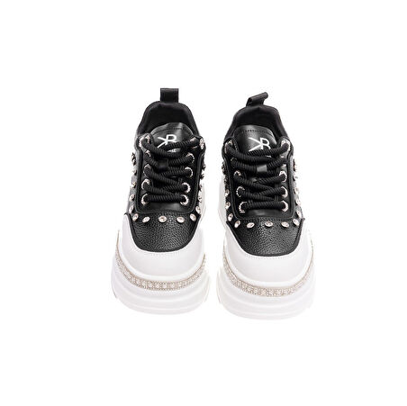 Yüksek Taban Taşlı Kadın Sneaker