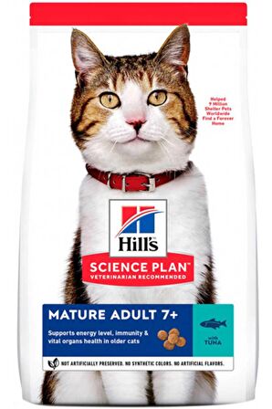 Hills Mature Adult 7+ 1,5kg 7 Yaş Ve Üzeri Tuna (ton balıklı) Kedi Maması Ileri Yaş Yaşlı Kedi Mama