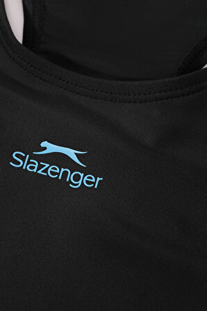 Slazenger Spl RacerBlk Çocuk  Siyah / Turkuaz Mayo