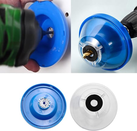 ® Matkap Toz Toplayıcı Aparat – Delme Sırasında Toz Emici Kalkan – 4-10 mm Uyumlu – Darbeye Dayanıklı Kaymaz Plastik – Duvar Tavan Beton Delme İçin Toz Koruma Aparatı