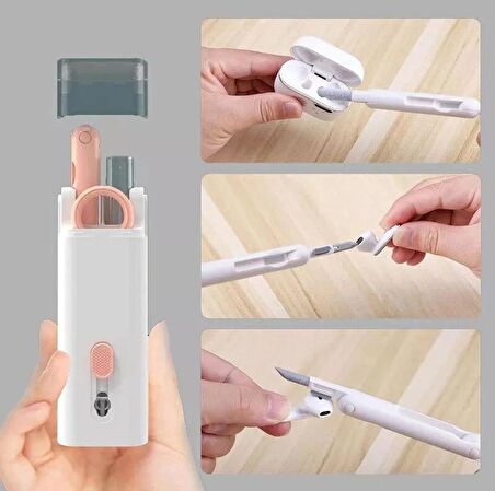7 PARÇA BİLGİSAYAR LAPTOP KLAVYE TELEFON KULAKLIK AİRPODS TEMİZLEYİCİ