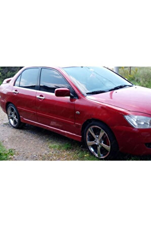 Mitsubishi Lancer Uyumlu Krom Cam Çıtası 4 Parça 2000-2007 Arası Paslanmaz Çelik