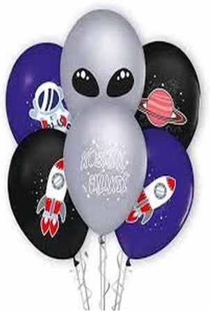 Uzay Temalı 10 Lu Balon