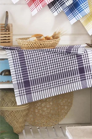 DENİZLİ ÇEYİZ 8 Adet Pötikareli Mutfak Kurulama Bezi 50x70 Cm Çok Rekli 50 x 70