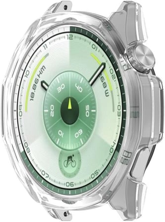[Soft-Case] Huawei Watch GT6 46mm için 360° Kasa Koruyucu Yumuşak TPU Kılıf Dokunmatik ve Netliği Etkilemeyen GT6 Koruyucu Darbelere Karşı Huawei Watch GT 6 Ekran Koruyuculu Kılıf (Şeffaf)