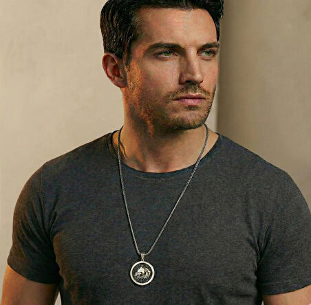 Ateşin Hükümdarı EJDARHA: 925 Ayar Oksitli Gümüş Erkek Kolye