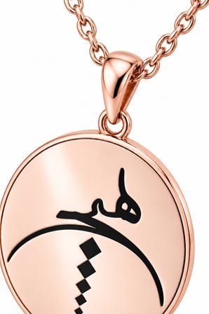 Tasavvufi Hiç Kolyesi 925 Ayar Gümüş - Rose