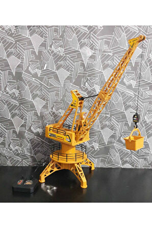 Oyuncak Kablo Kumandalı Vinç Oyun Seti