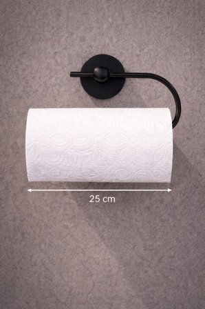 Yapışkanlı Siyah Solo Havluluk Duvar Tipi Delme Gerektirmez Havlu Askılığı S-110 