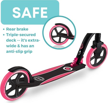NL serisi 2 tekerlekli scooter çocuklar, gençler ve yetişkinler için, katlanabilir tekme scooter, 8-14 yaş ve üzeri için, katlanabilir scooter taşıma ve depolama için, ayarlanabilir T-Bar ile