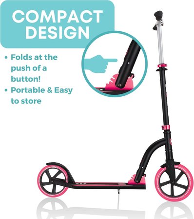 NL serisi 2 tekerlekli scooter çocuklar, gençler ve yetişkinler için, katlanabilir tekme scooter, 8-14 yaş ve üzeri için, katlanabilir scooter taşıma ve depolama için, ayarlanabilir T-Bar ile