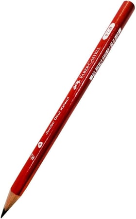 Faber-Castell İlk Kalemim Jumbo Üçgen Başlangıç Kalemi Siyah 2.5 B 3 Adet Faber Jumbo Kurşun Kalem Oluklu Gövde Tr