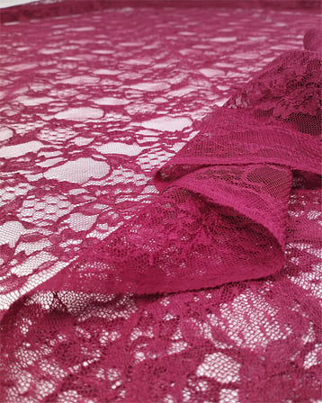 Bordo İnce Dantel Kumaş Elbiselik & Bluzluk 145x230cm