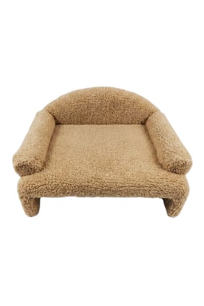 Reyo Pet Peluş Kedi Oturma Koltuğu Kedi Yatağı Kahve