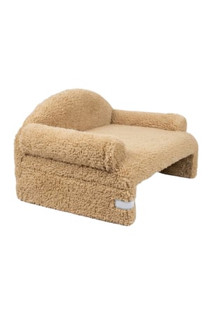 Reyo Pet Peluş Kedi Oturma Koltuğu Kedi Yatağı Kahve