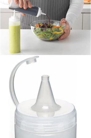 2 Adet Sos Şişesi 700 Ml Plastik Yağlık Sirkelik Ketçap Mayonez Sızdırmaz Sosluk Yağdanlık,BPA İçermez (Şeffaf)