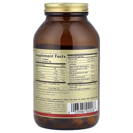 omega 3-6-9 Fish, Flax, Borage 1300 mg 120 softgels