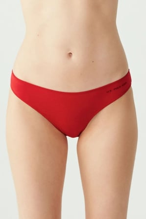 Kadın 5'li Ekonomik Paket İnce Lastikli Slip Siyah Beyaz Ten