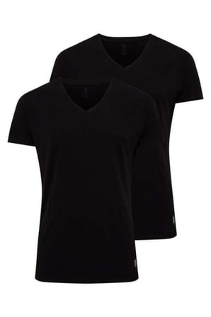 V Yaka 2'li Paket Erkek T-Shirt