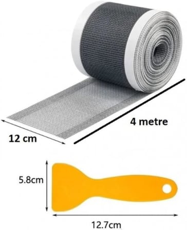 TİNEKE Çok Amaçlı Gider Süzgeci ve Sineklik Tamir Kiti 12 cm * 4 metre