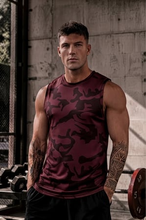 Erkek Nem Emici Hızlı Kuruma Atletik Teknik Sporcu Sıfır Kol T-shirt