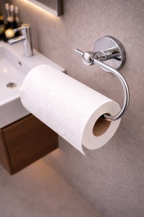 Yapışkanlı Krom Solo Havluluk Duvar Tipi Delme Gerektirmez Havlu Askılığı S-110  