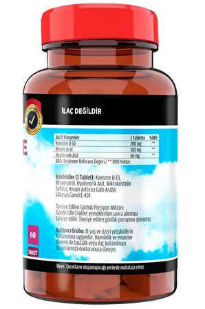 Flx Coenzyme Q-10 200 Mg 60 Tablet + Ncs Vitamin D3 Vitamin K2 20 ML