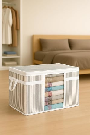 3 Adet Pencereli Kazak Hurç Organizer Düzenleyici (45 x 40 x 30)
