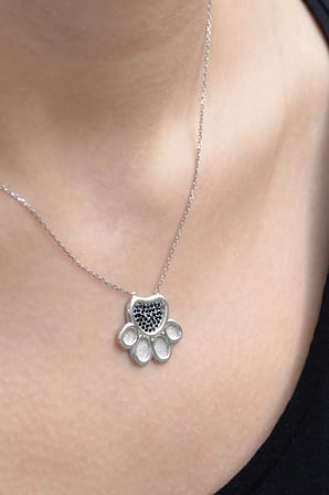 925 Ayar Gümüş Pati Figürlü Kolye - N084101