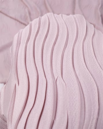 Küllü Pembe Pliseli Esnek Yumuşak Dökümlü Jarse Kumaş Elbiselik & Bluzluk 150x360cm