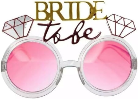 Parti Gözlülüğü Bride To Be Gümüş Pembe