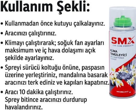 Klima Temizleyici ve Koku Gideri Sprey 200 ML