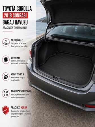 Toyota Corolla 2018 Sonrası Bagaj Havuzu