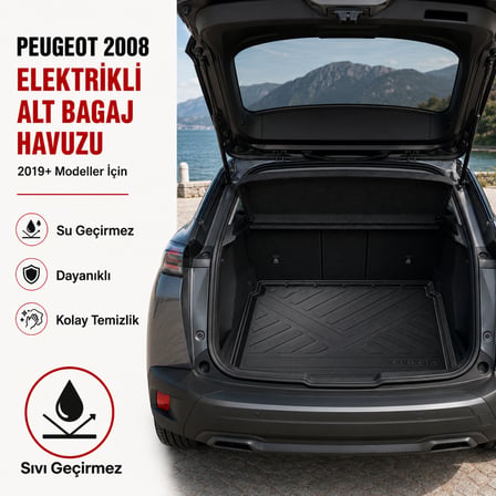 Peugeot 2008 Elektrikli 2019 Sonrası Alt Bagaj Havuzu