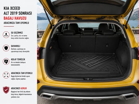 Kia XCeed 2019 Sonrası Alt Bagaj Havuzu