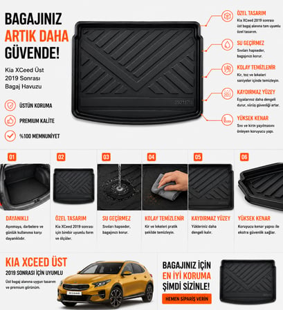 Kia XCeed 2019 Sonrası Üst Bagaj Havuzu