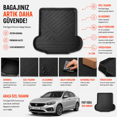 Fiat Egea Sedan 2015 Sonrası Bagaj Havuzu