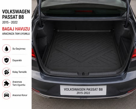 Volkswagen Passat B8.5 Sedan 2015-2022 Arası Bagaj Havuzu