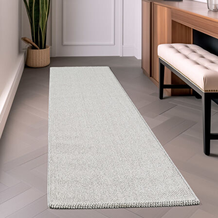 Modern Tek Renk Yumuşak Bukleli Yuvarlak Gümüş Renk halı  Salon Halısı Oturma Odası Halısı Yolluk Mutfak Halısı