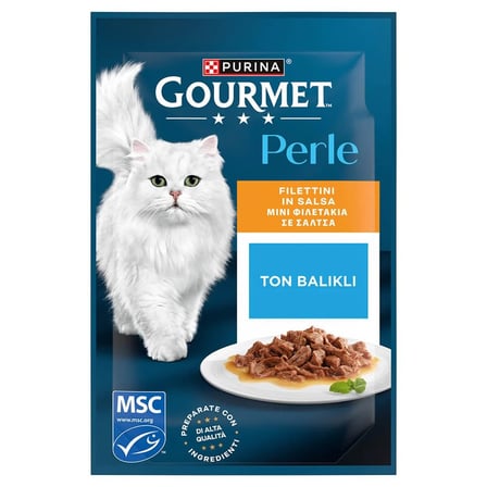 Purina gourmet perle ızgara ton balıklı yaş kedi maması 85 gr x 13 adet pouch
