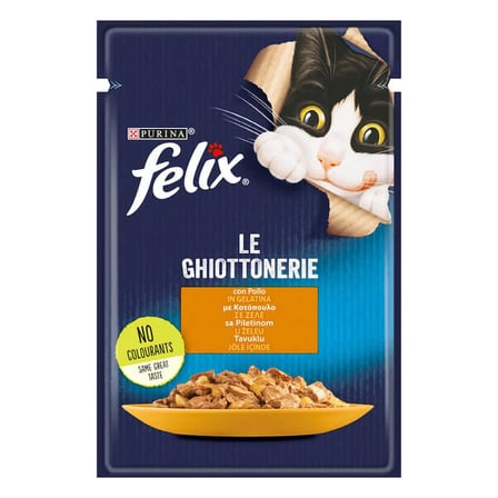 Felix tavuklu yaş kedi maması 85 gr 26 adet pouch kedi konserve kedi ıslak maması