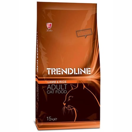 Trendline kuzulu kedi maması 15kg yetişkin kuzu etli adult kuru kedi maması