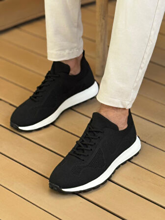 CH2409 - Triko Erkek Ayakkabı SIYAH