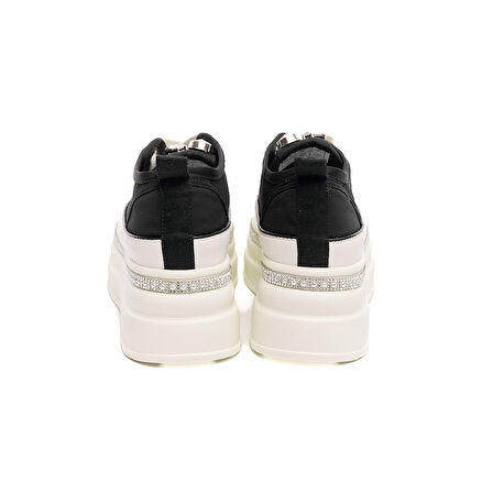Yüksek Taban Bağcıklı Fileli Günlük Kadın Sneaker